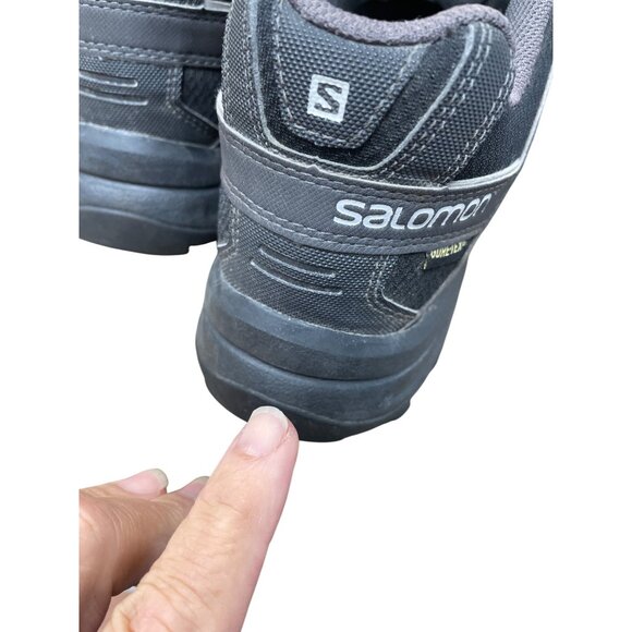 Salomon Gore-Tex Contagrip mens black hiking trail running sneakers 10 SKU 9359 - Picture 16 of 16